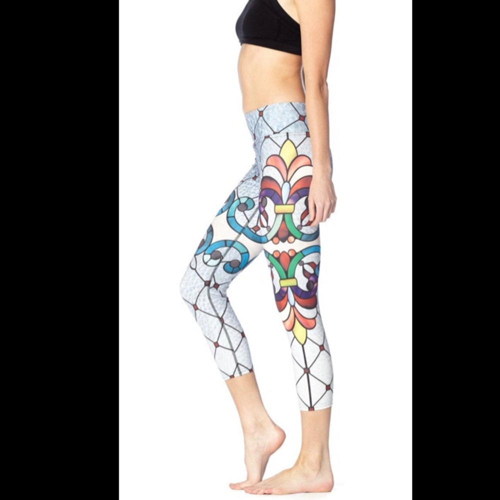 Eagle Rock Werkshop Leggings-Stained Glass Pattern